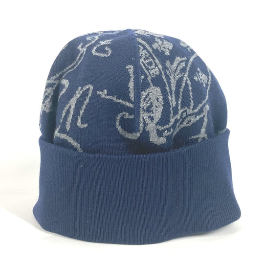 Berluti Knit hat Wool, Polyamide Navy Calligraphy mens Used Authentic