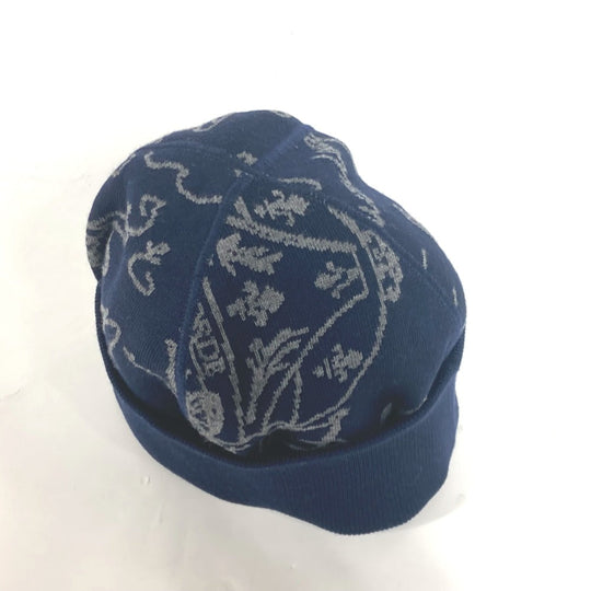 Berluti Knit hat Wool, Polyamide Navy Calligraphy mens Used Authentic