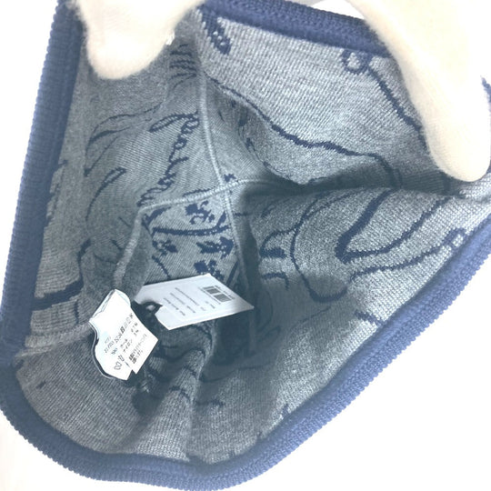 Berluti Knit hat Wool, Polyamide Navy Calligraphy mens Used Authentic