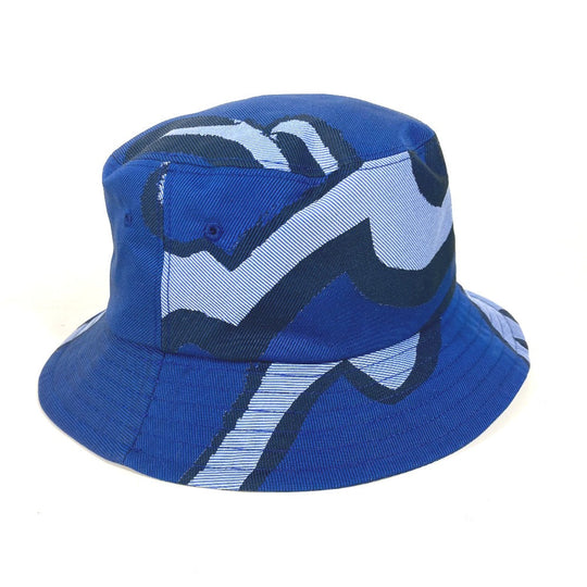 Berluti hat cotton blue Pattern design mens L Used Authentic