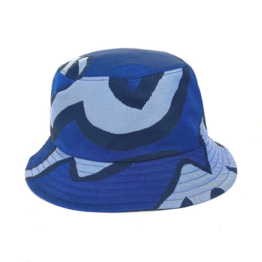 Berluti hat cotton blue Pattern design mens L Used Authentic