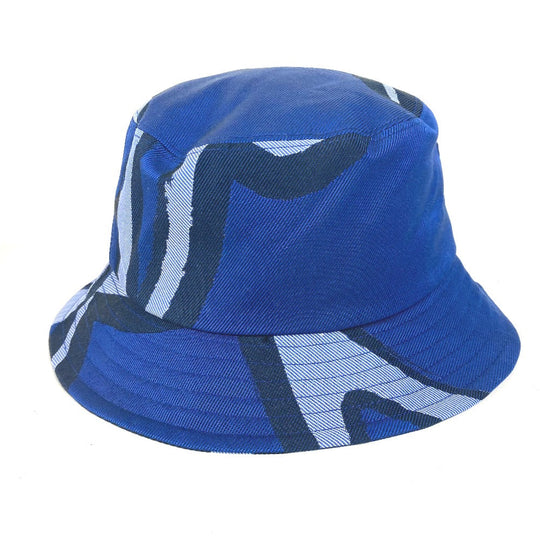 Berluti hat cotton blue Pattern design mens L Used Authentic