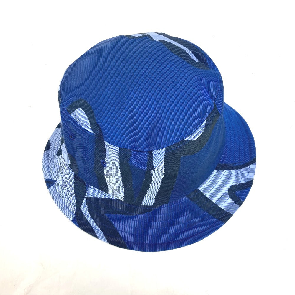 Berluti hat cotton blue Pattern design mens L Used Authentic