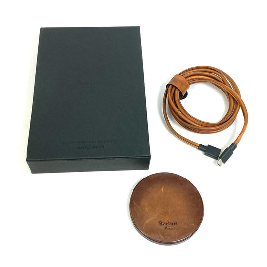 Berluti Other miscellaneous goods leather Brown wireless charger native union mens(Unisex) Used Authentic