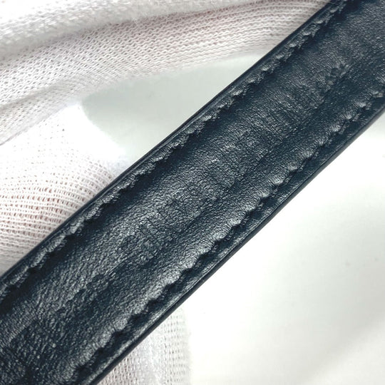 Berluti bracelet leather black Bangle accessories logo mens Used Authentic