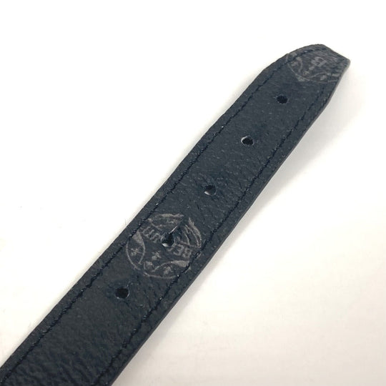 Berluti bracelet leather black Bangle accessories logo mens Used Authentic