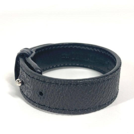 Berluti bracelet leather black Bangle accessories logo mens Used Authentic
