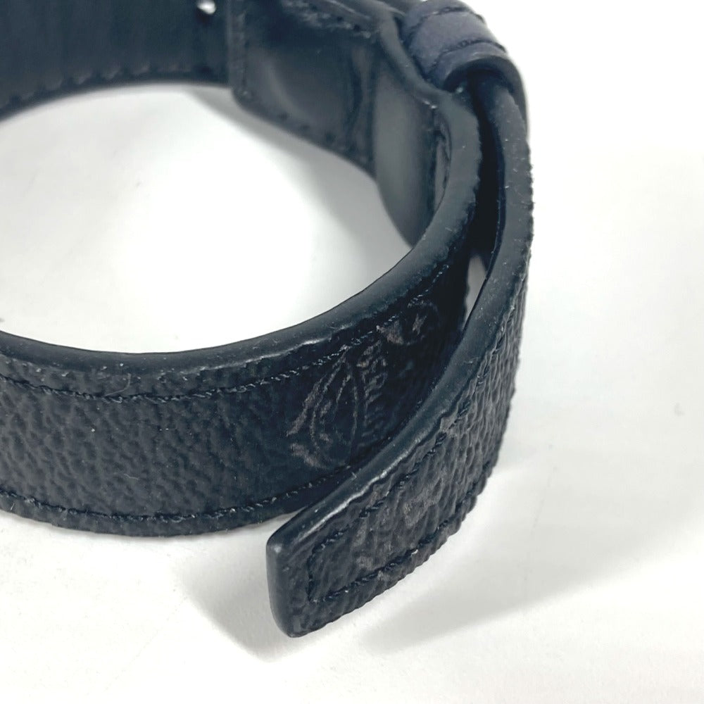 Berluti bracelet leather black Bangle accessories logo mens Used Authentic
