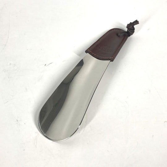 Berluti Shoehorn Metal, Leather Silver logo shoehorn