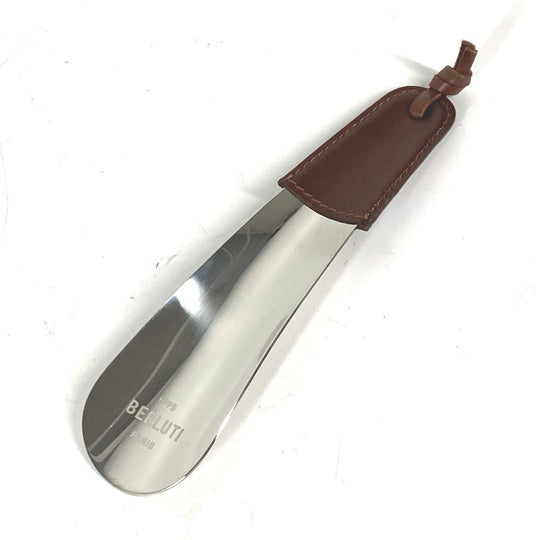 Berluti Shoehorn SHOE_HORN_GM-V1 Leather, Metal Brown logo shoehorn