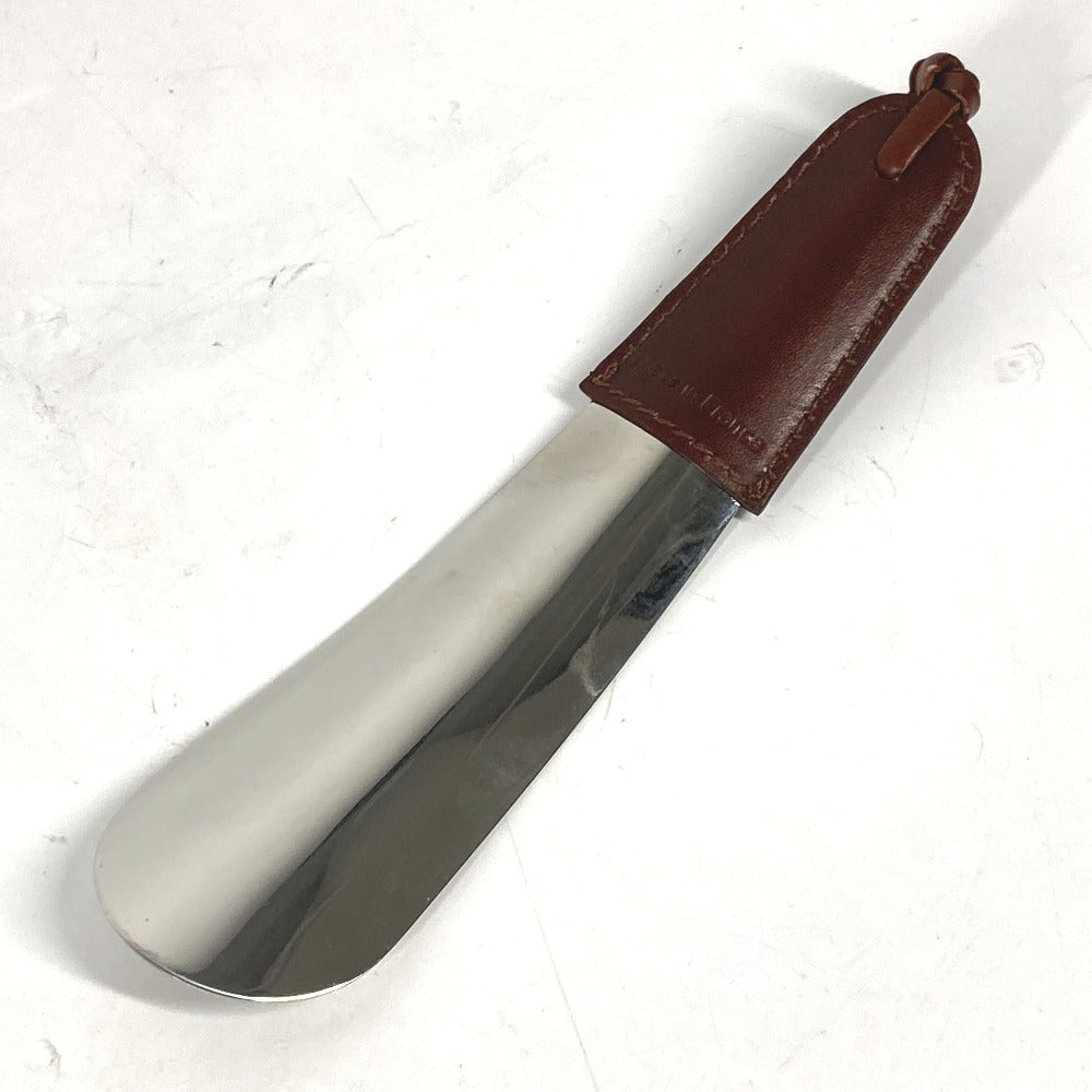 Berluti Shoehorn SHOE_HORN_GM-V1 Leather, Metal Brown logo shoehorn