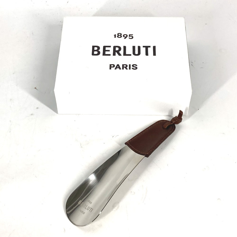 Berluti Shoehorn SHOE_HORN_GM-V1 Leather, Metal Brown logo shoehorn