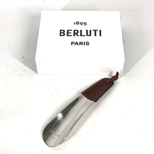 Berluti Shoehorn SHOE_HORN_GM-V1 Leather, Metal Brown logo shoehorn