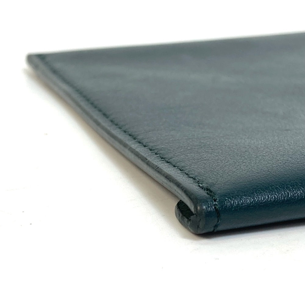 Berluti Pouch leather Green flat multi case logo Women Used Authentic