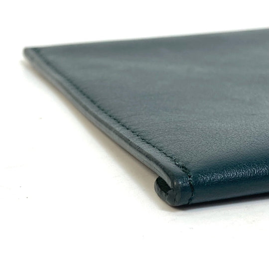 Berluti Pouch leather Green flat multi case logo Women Used Authentic