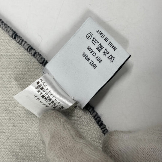 Berluti Scarf wool black logo mens Used Authentic