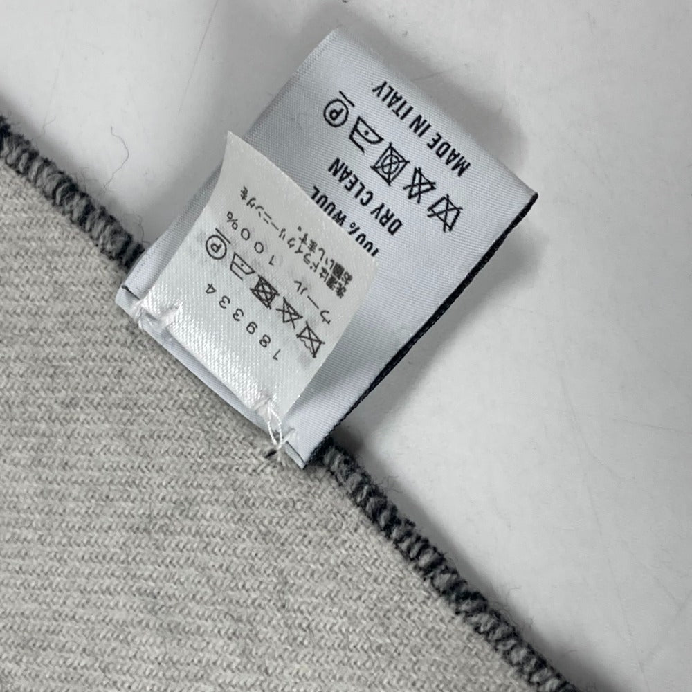Berluti Scarf wool black logo mens Used Authentic