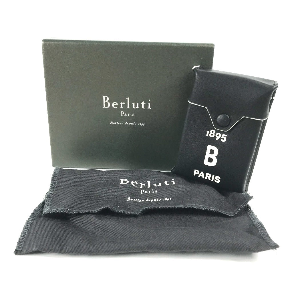 Berluti Cigarette case leather black NEW LOGO