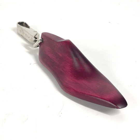 Berluti key ring Wood wine-red Shoes mens Used Authentic
