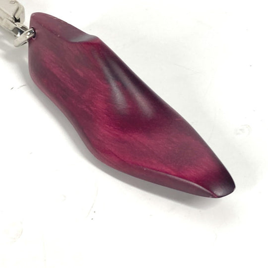 Berluti key ring Wood wine-red Shoes mens Used Authentic