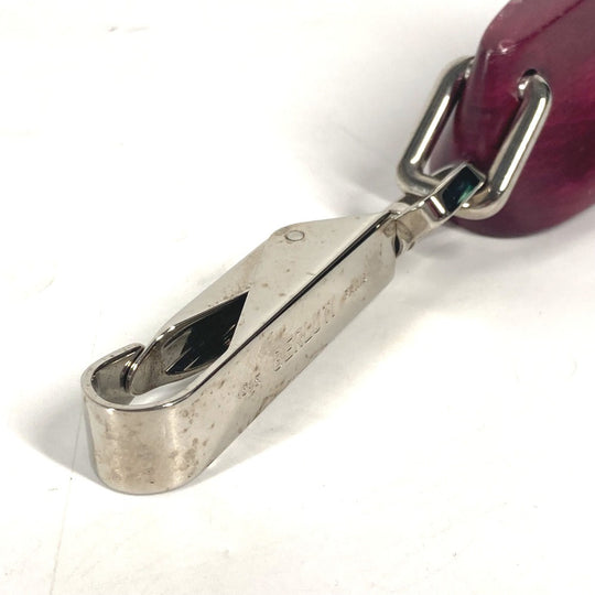Berluti key ring Wood wine-red Shoes mens Used Authentic