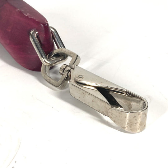 Berluti key ring Wood wine-red Shoes mens Used Authentic