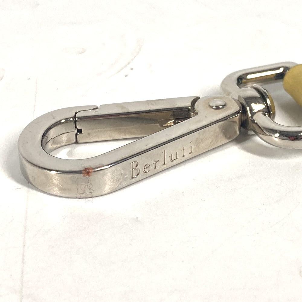 Berluti key ring Leather, Metal yellow logo shoehorn unisex(Unisex) Used Authentic