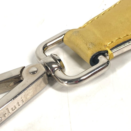 Berluti key ring Leather, Metal yellow logo shoehorn unisex(Unisex) Used Authentic