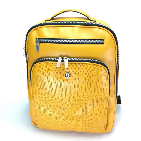 a.testoni Backpack leather yellow mens Used Authentic