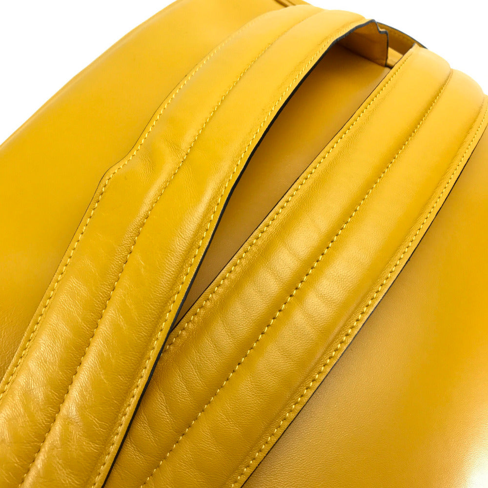 a.testoni Backpack leather yellow mens Used Authentic