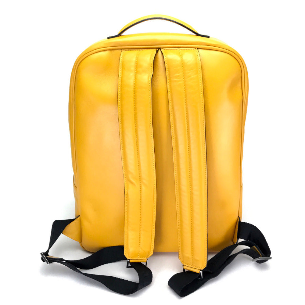 a.testoni Backpack leather yellow mens Used Authentic