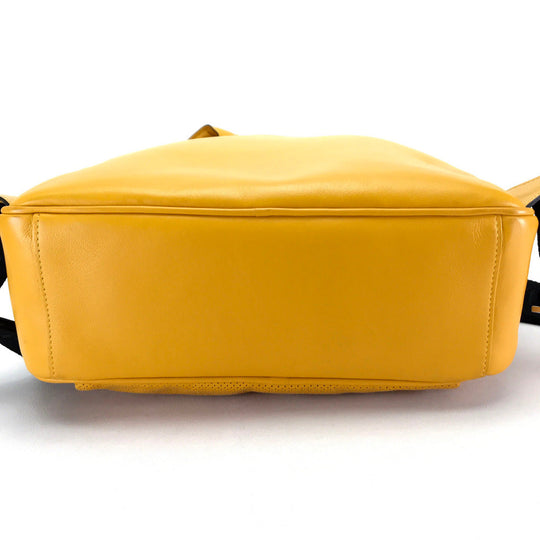 a.testoni Backpack leather yellow mens Used Authentic