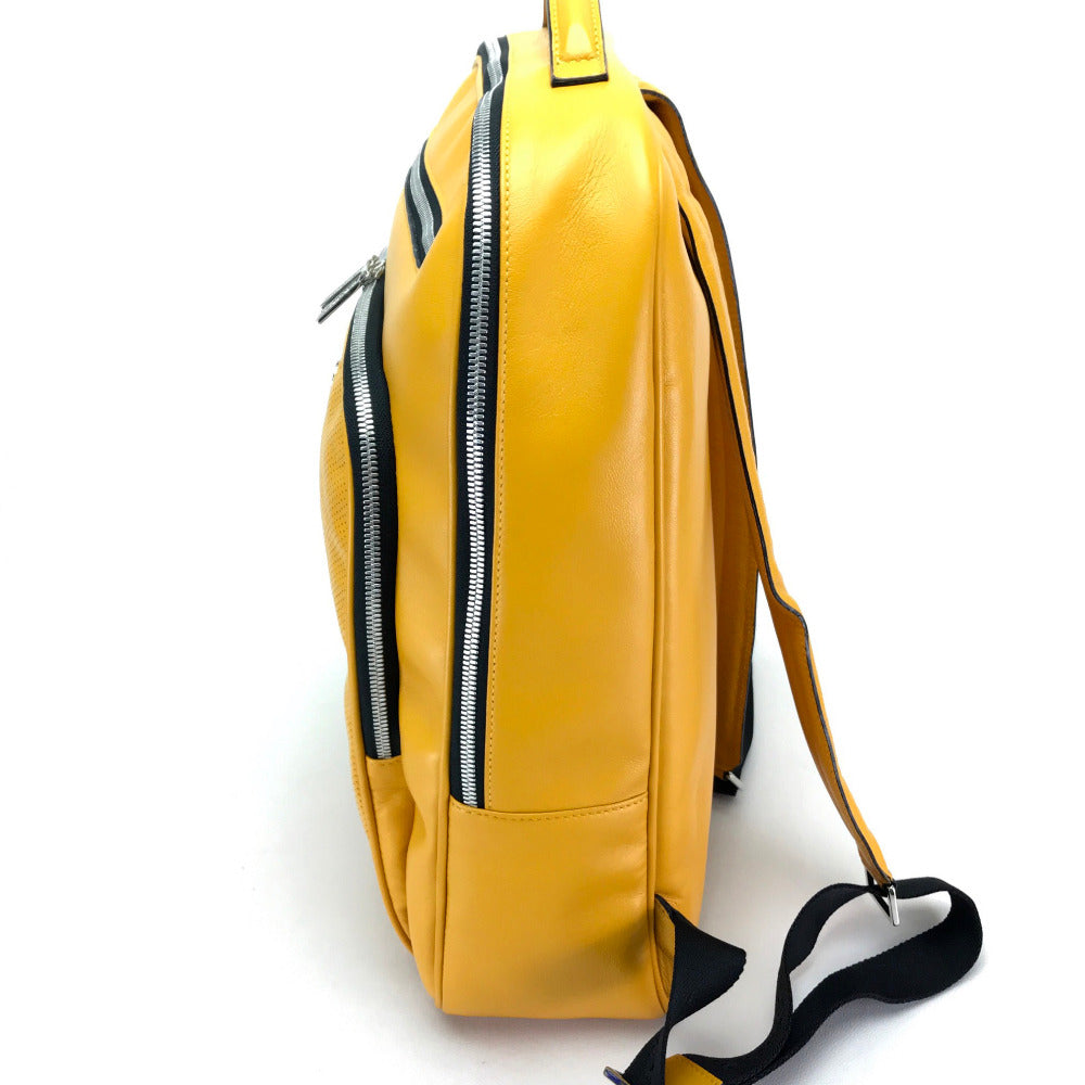 a.testoni Backpack leather yellow mens Used Authentic