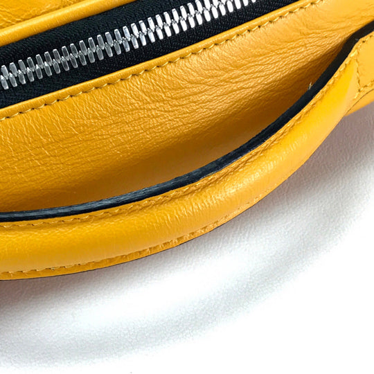 a.testoni Backpack leather yellow mens Used Authentic