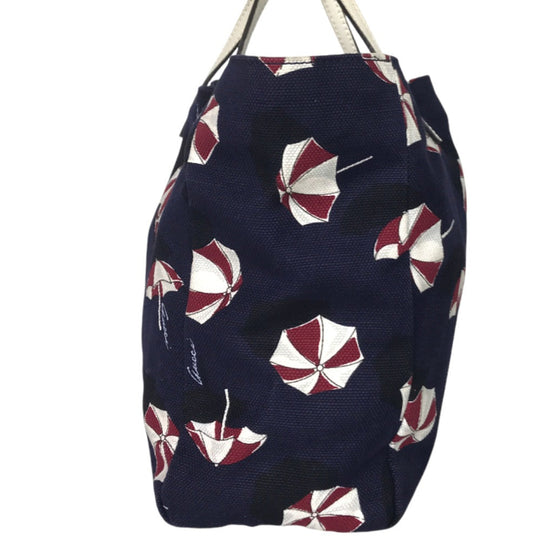 GUCCI Tote Bag 284721 000926 canvas Navy Handbag Kids Line Umbrella