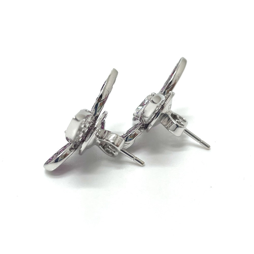 GRAFF Pierce K18WG Silver Pave butterfly marquise diamond pink sapphire Women Used Authentic