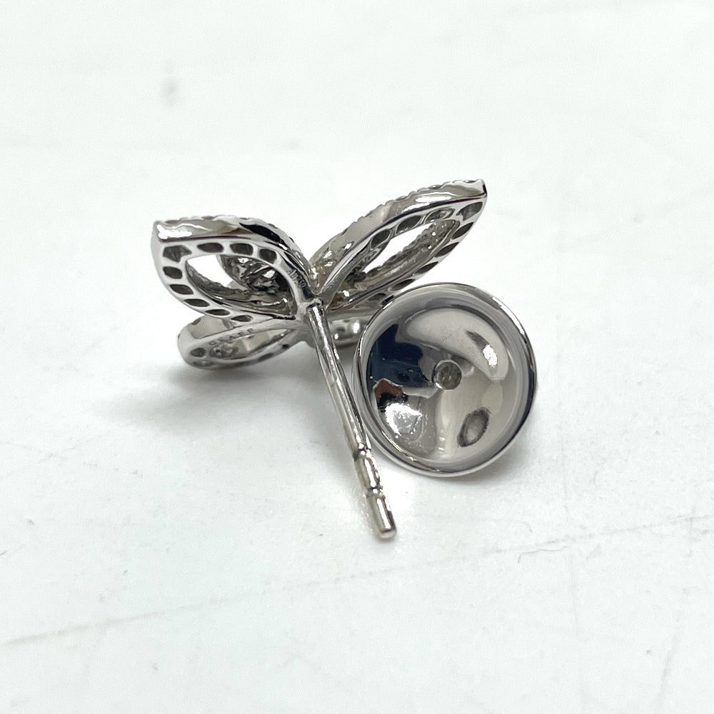 GRAFF Pierce RGE1574 K18WG Silver Butterfly silhouette Mini Diamond Women Used Authentic