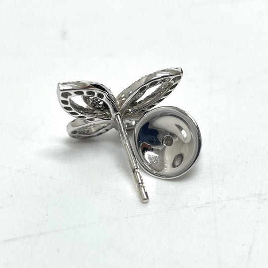 GRAFF Pierce RGE1574 K18WG Silver Butterfly silhouette Mini Diamond Women Used Authentic