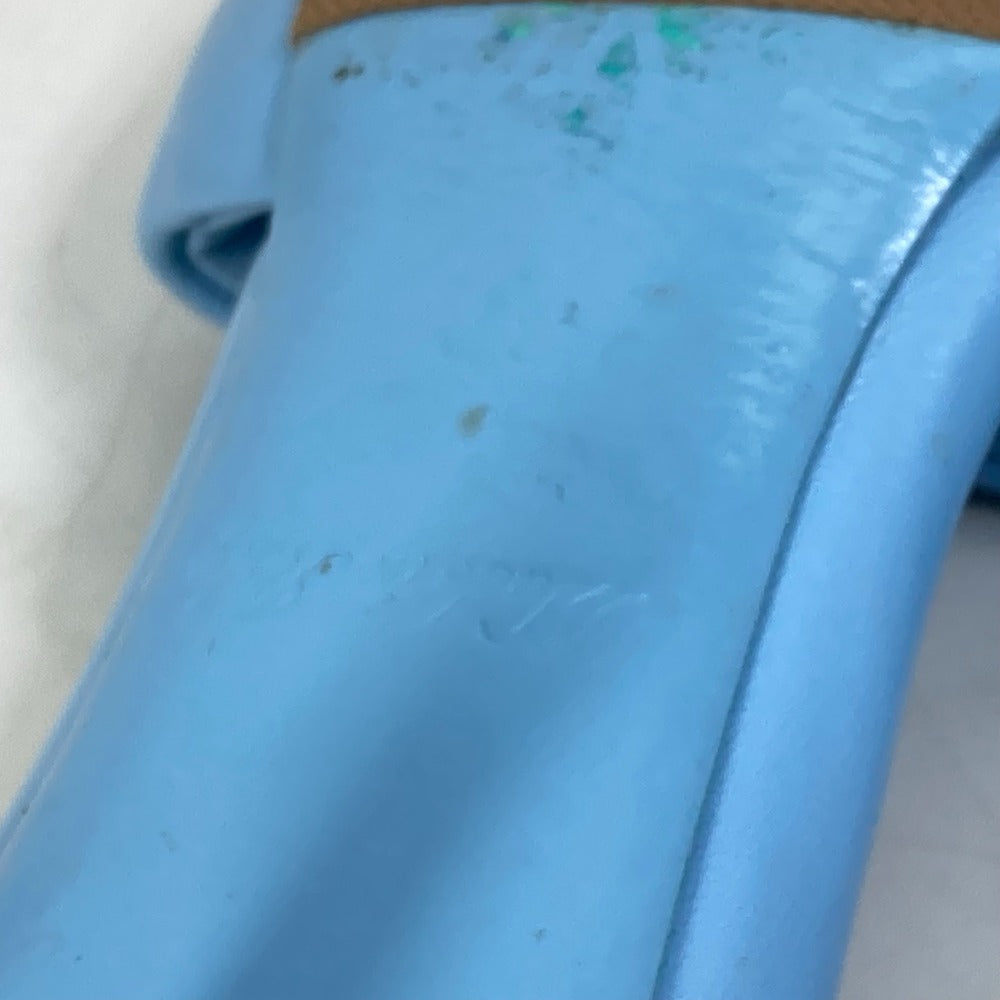 LOUIS VUITTON Mule leather blue Revival line Monogram 37