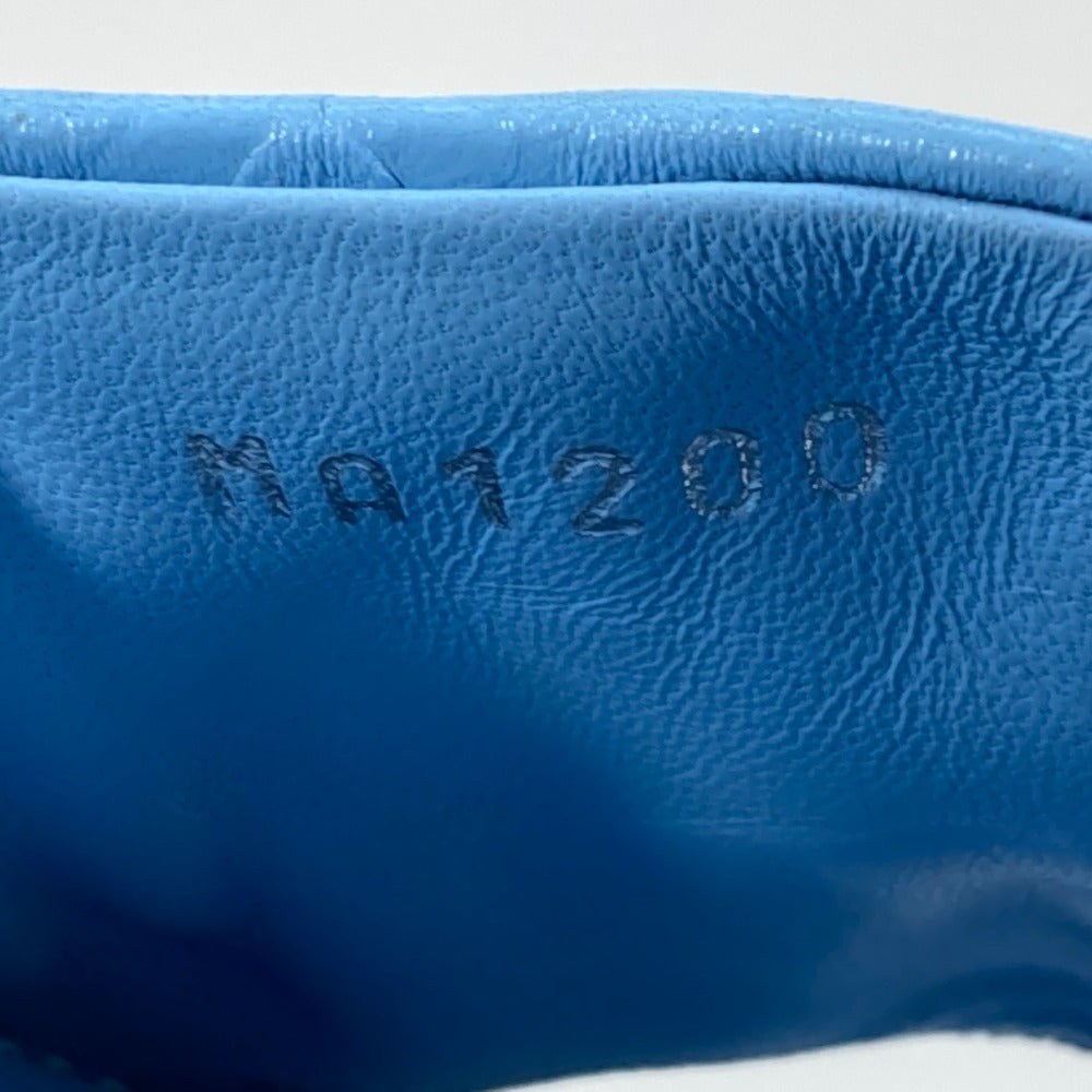 LOUIS VUITTON Mule leather blue Revival line Monogram 37