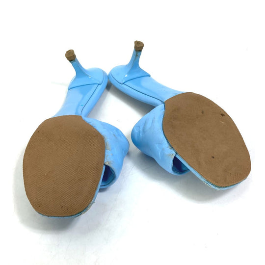 LOUIS VUITTON Mule leather blue Revival line Monogram 37