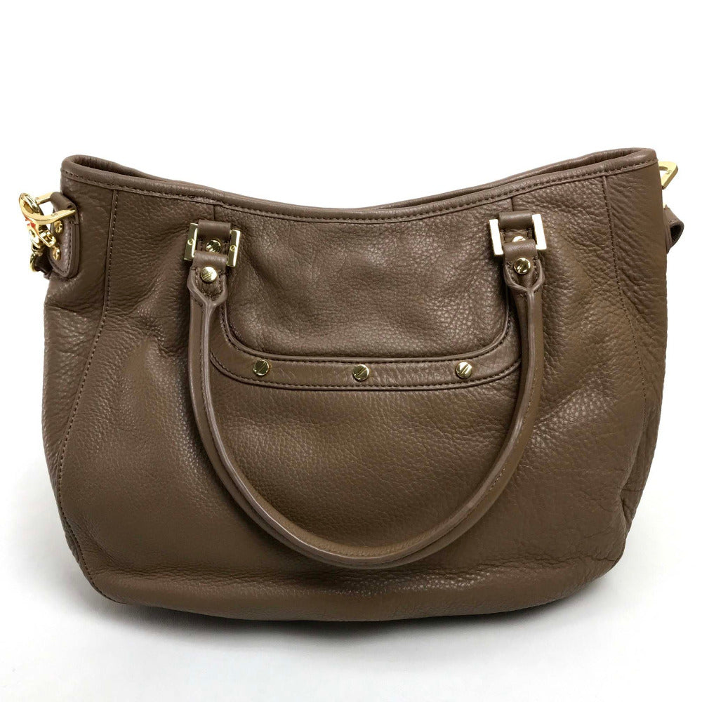 Tory Burch Tote Bag leather Brown logo Tote Bag