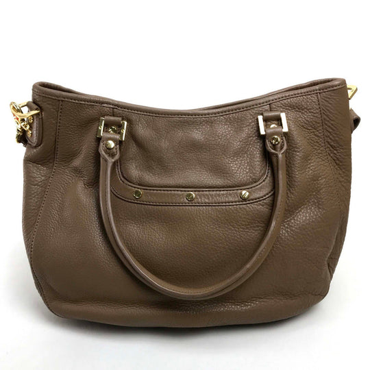 Tory Burch Tote Bag leather Brown logo Tote Bag