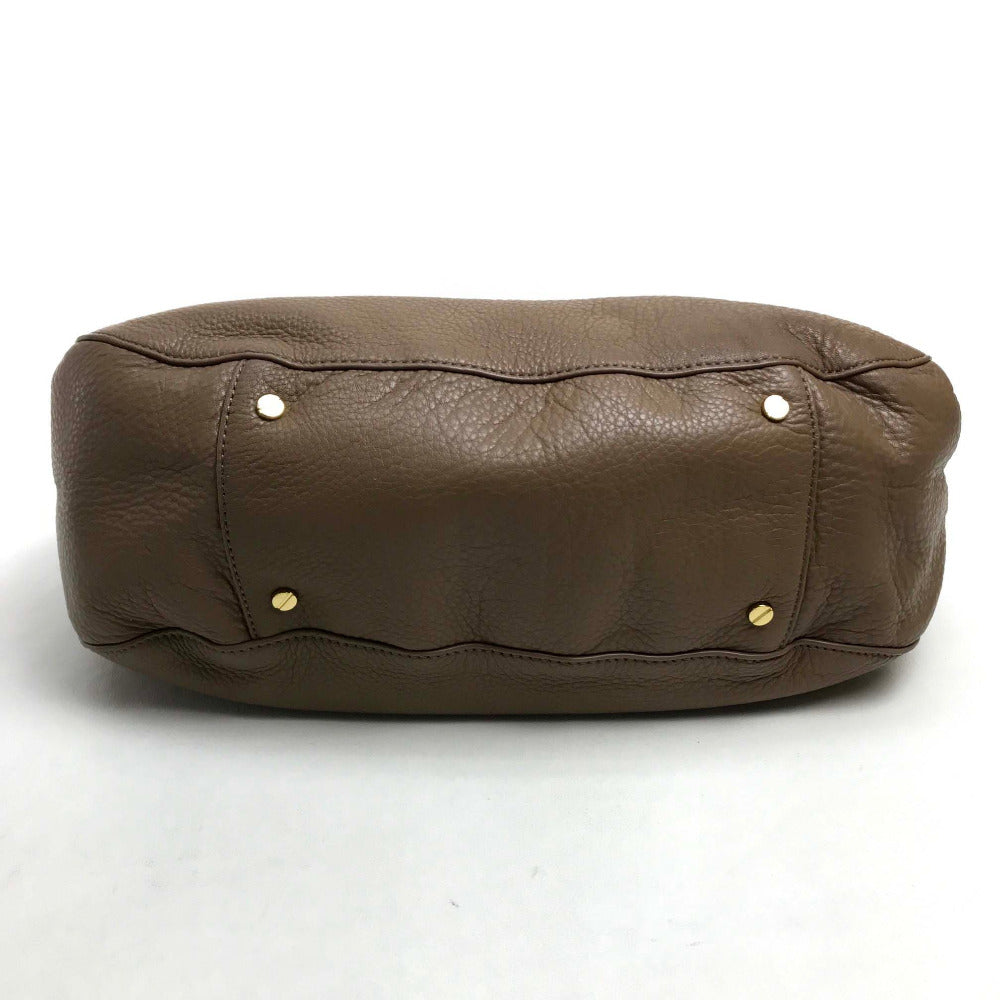 Tory Burch Tote Bag leather Brown logo Tote Bag