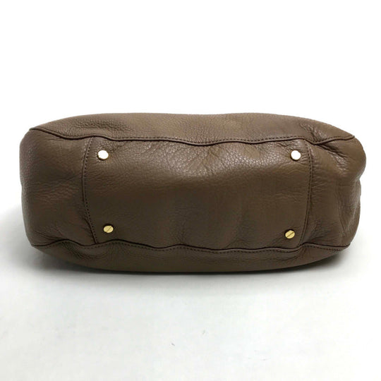 Tory Burch Tote Bag leather Brown logo Tote Bag