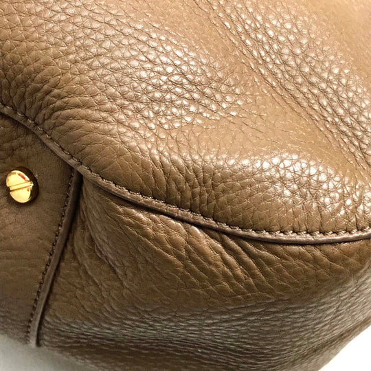 Tory Burch Tote Bag leather Brown logo Tote Bag