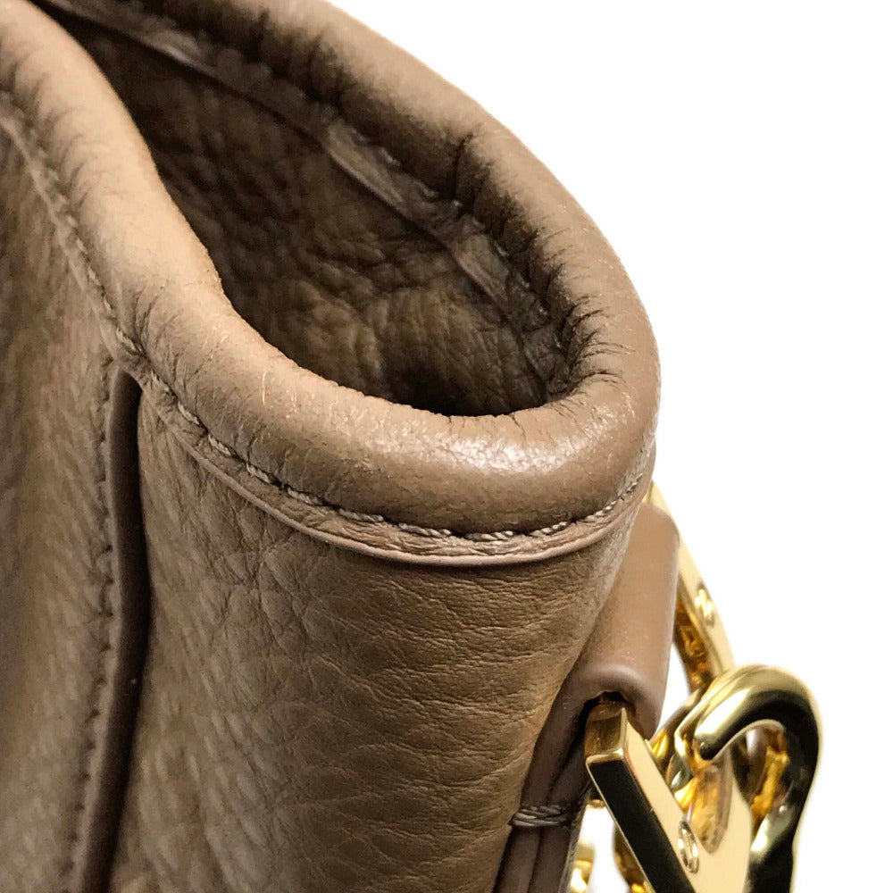 Tory Burch Tote Bag leather Brown logo Tote Bag