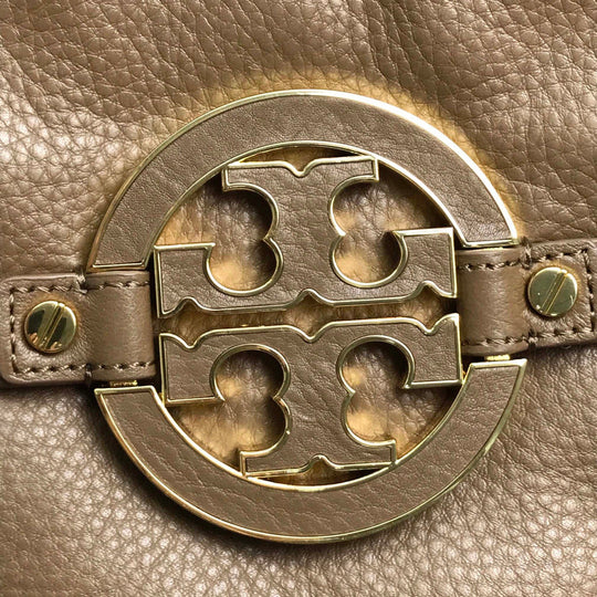 Tory Burch Tote Bag leather Brown logo Tote Bag