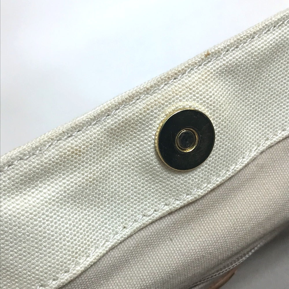 Tory Burch Tote Bag 21129791 Canvas / leather Fuchsia pink x orange x ivory With logo Tote Bag Women Used Authentic
