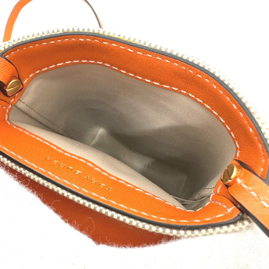 Tory Burch Shoulder Bag Canvas / leather beige Pochette Smartphone Shoulder